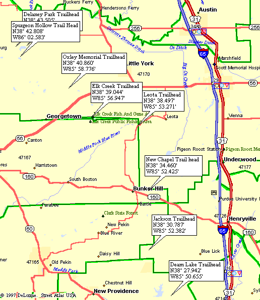 yellowwood state forest map